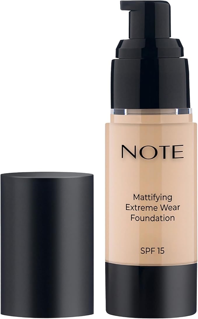 Note Cosmetics Mattifying Extreme Wear 01 Beige Mat Bitişli SPF 15 Kapatıcı Fondöten