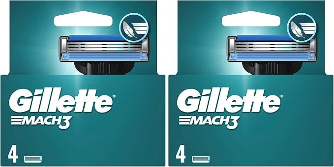 Amazon TR Gillette Mach3 Yedek Tıraş Bıçağı 4'lü (2 paketi)
