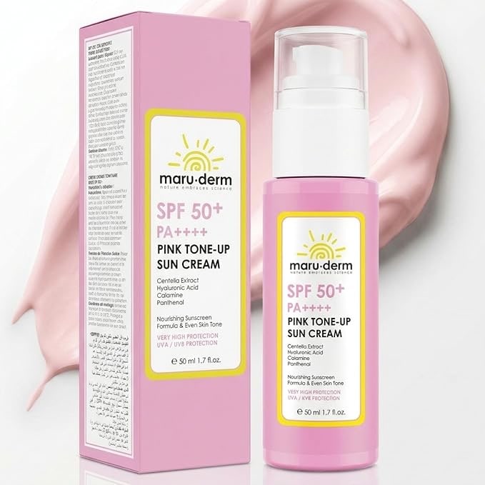 Amazon TR Maruderm SPF 50+ Pembe Ton Eşitleyici Güneş Kremi – Doğal Pembe Işıltı Etkili Geniş Spektrum Koruma, Centella Asiatica & Kalamin ile, 50 ML : Amazon.com.tr: Kişisel Bakım ve Kozmetik