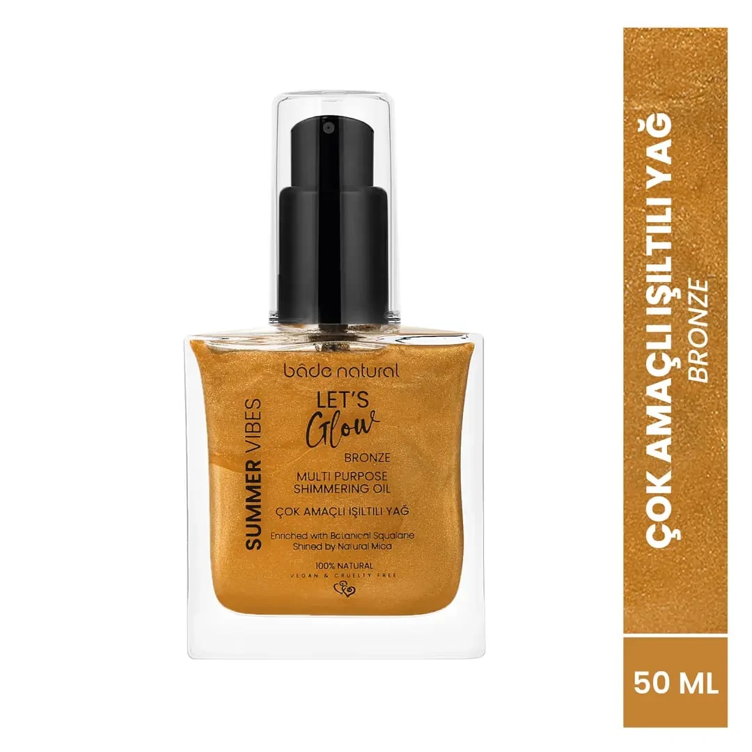 Bade Natural Nemlendirici Işıltılı Bronze Çok Amaçlı Vücut Yağı