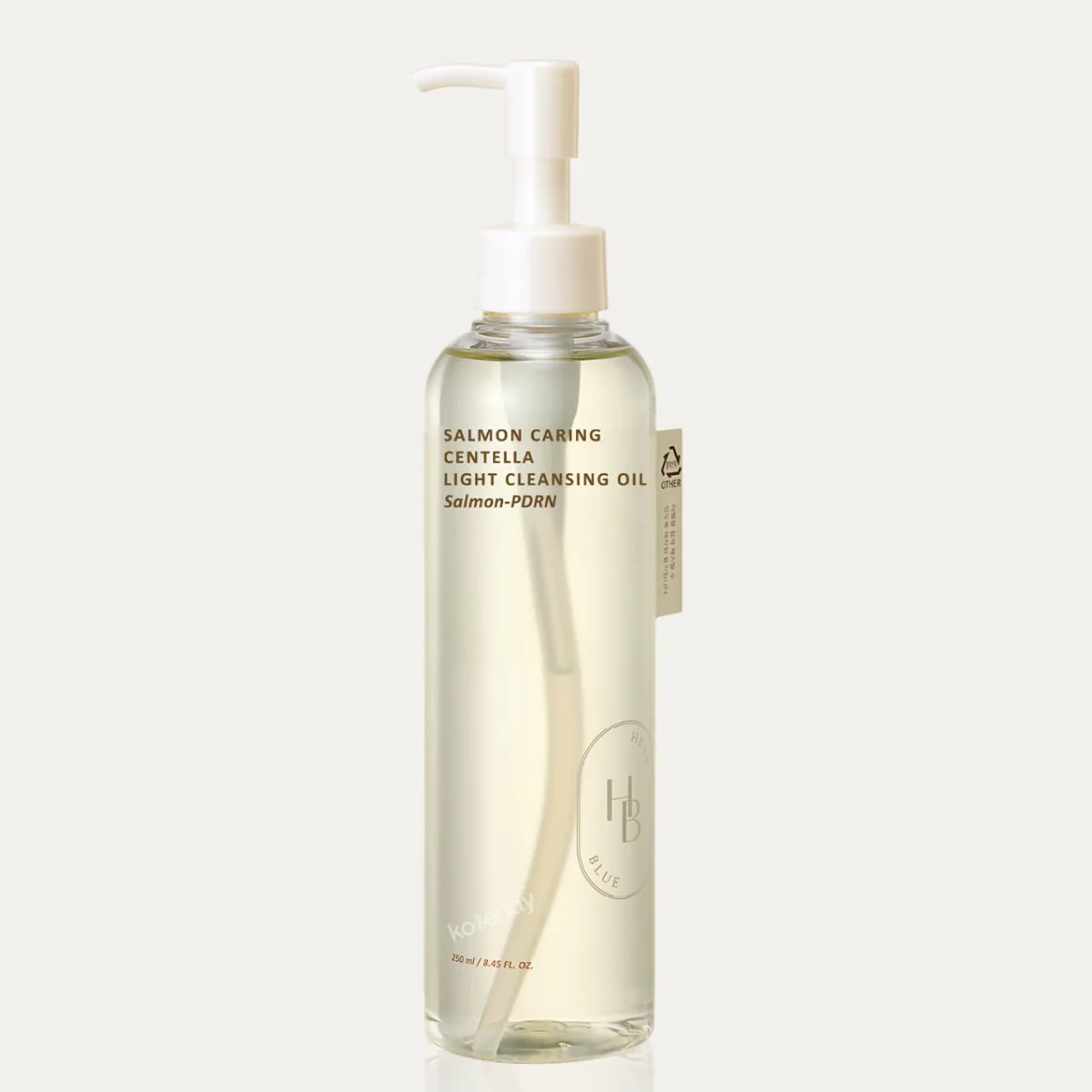 Heveblue - Salmon Caring Centella Light Cleansing Oil (Siyah Nokta Karşıtı %7 Elma Çekirdeği Yağı ve PDRN İçeren Temizleme Yağı) 240ml