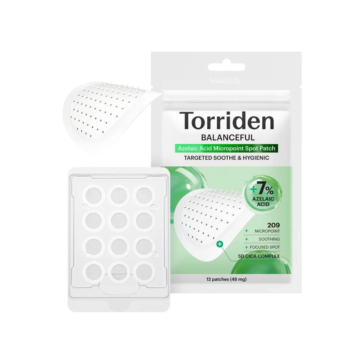 Torriden - BALANCEFUL Azelaic Acid Patch 12'li (%7 Azelaik Asit ve 5D Cica Kompleksli Akne Bandı) (%50 İndirimli)
