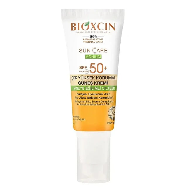 Bioxcin Sun Care Akneye Eğilimli Ciltler Için SPF 50+ Güneş Kremi | Evdeeczane
