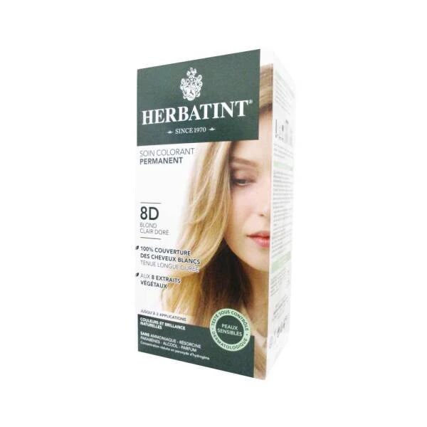 Herbatint Saç Boyası 8D Blond Clair Dore - Light Golden Blonde