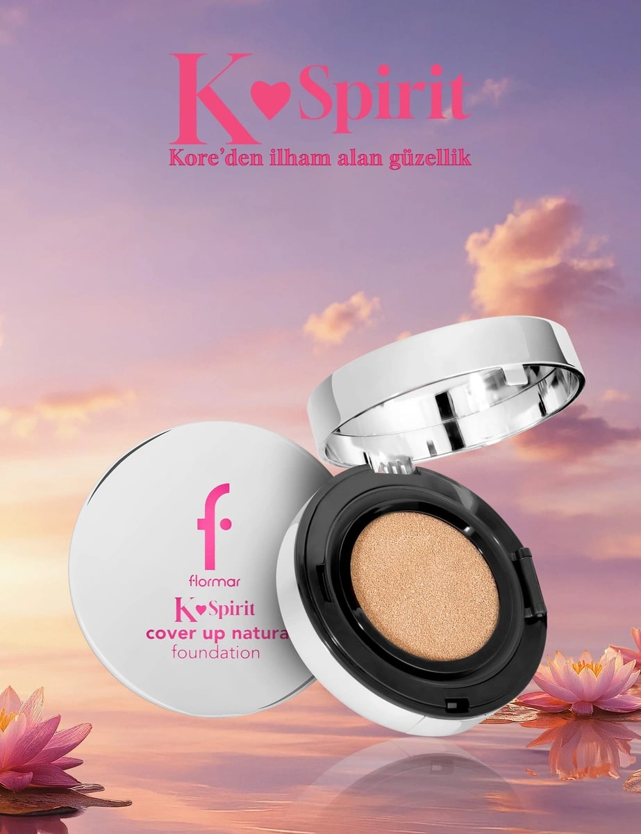 Flormar K-Spirit Cover Up Yüksek Kapatıcı & Uzun Süre Kalıcı Doğal Bitişli Fondöten
