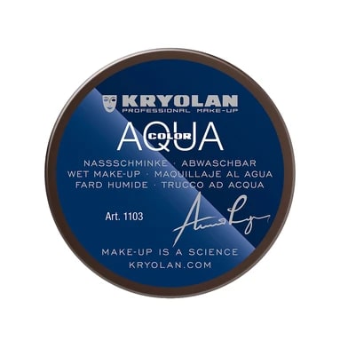 Kryolan Aquacolor Profesyonel Yüz ve Vücut Makyajı 101 Kahve — 55 ml