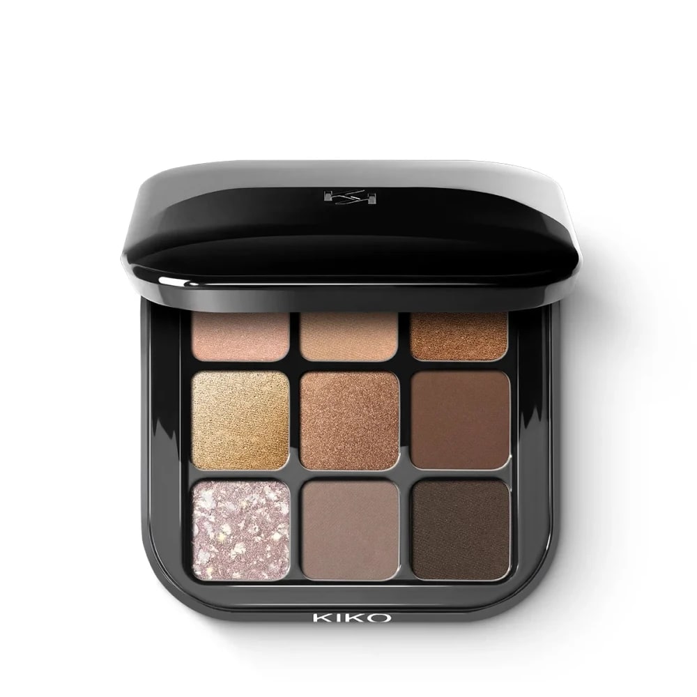 KIKO Milano Göz Farı Paleti - New Glamour Multi Finish Eyeshadow Palette — 01 Earth Tones
