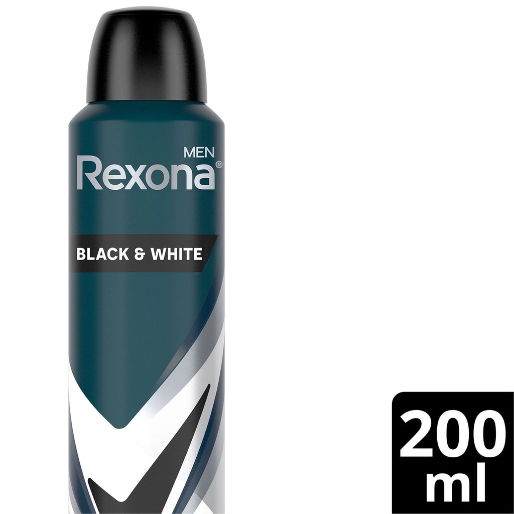 Rexona Men Erkek Sprey Deodorant Invisible Black & White 72 Saat Kesintisiz Koruma