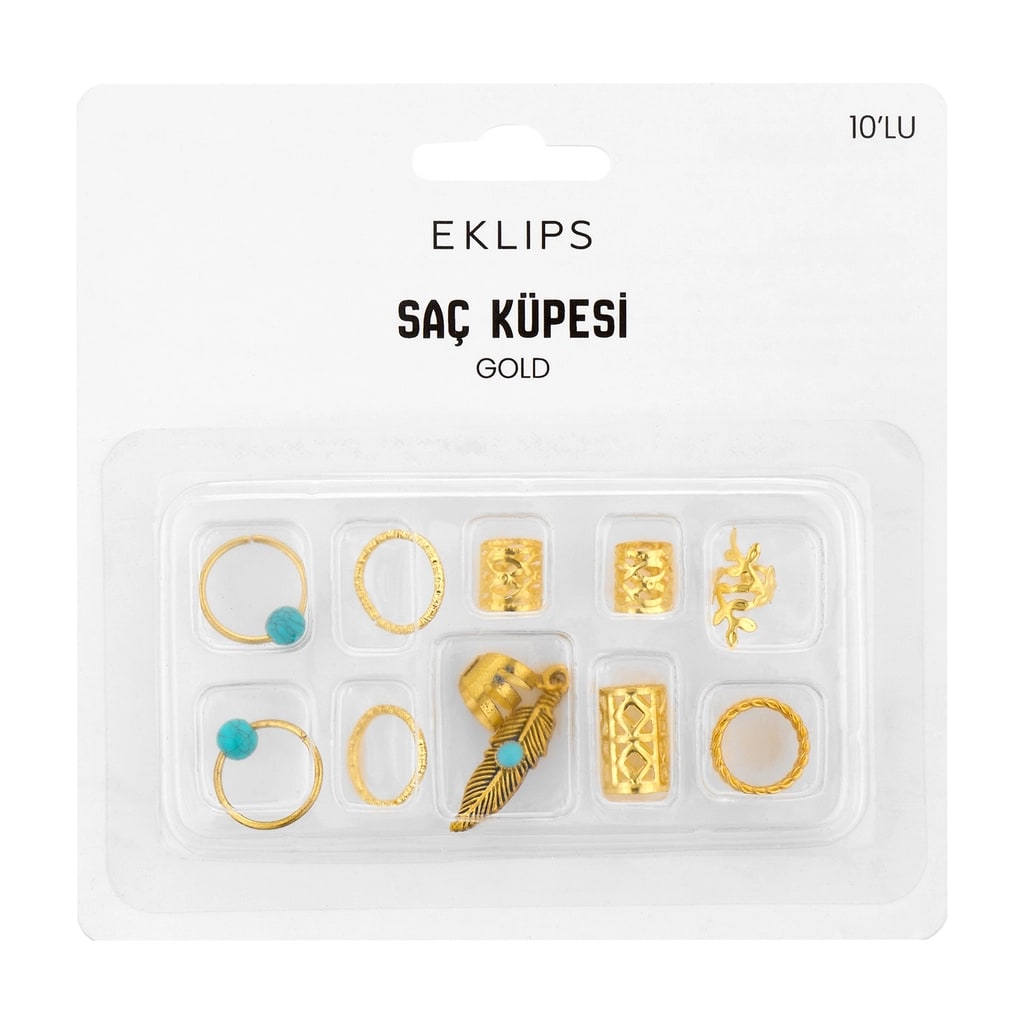 Eklips 10'lu Saç Küpesi Seti 3