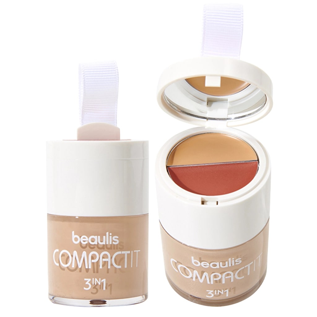 Beaulis Compact It Fondöten & Allık & Kapatıcı 115 Natural Beige