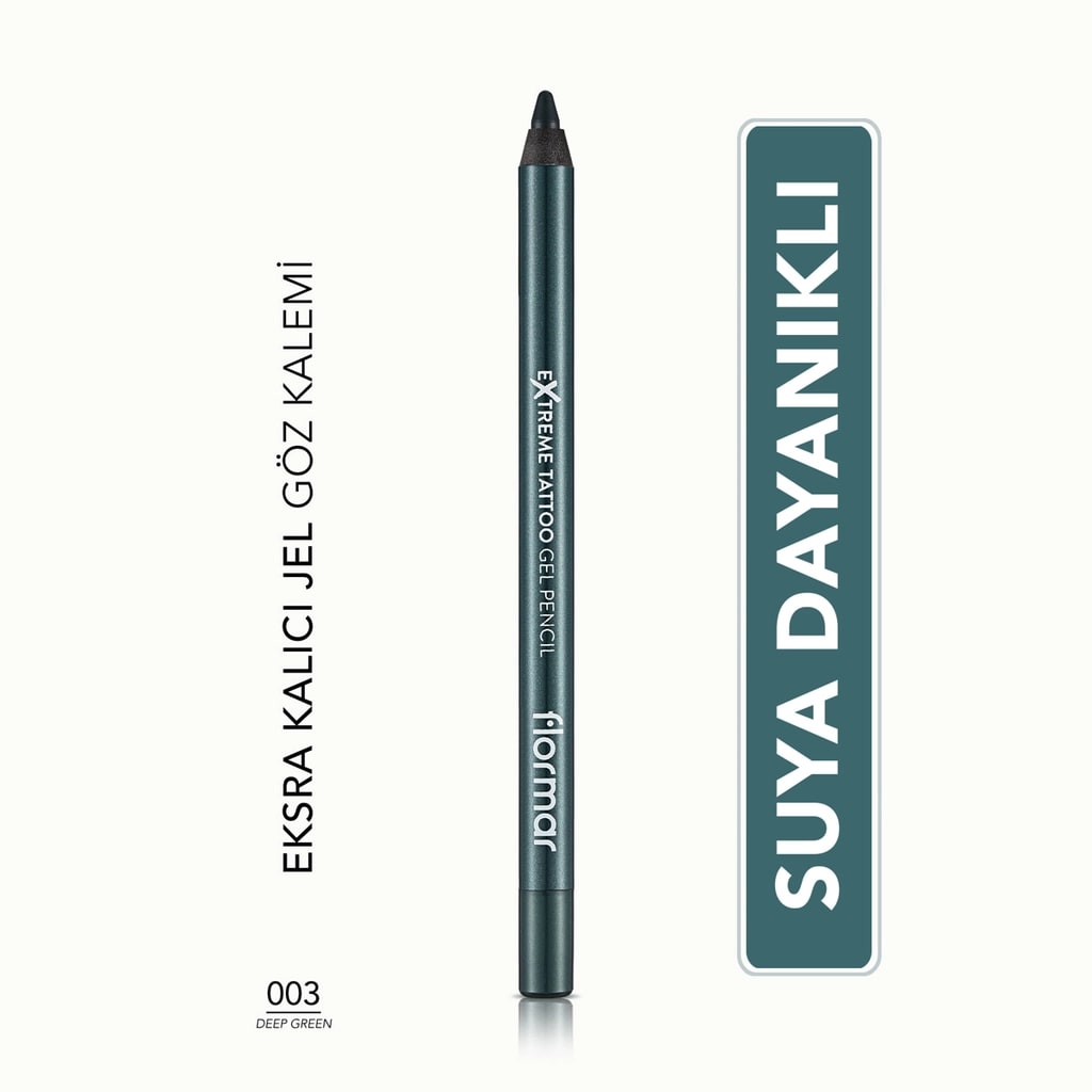 Flormar Extreme Tattoo Ekstra Kalıcı Mat Jel Göz Kalemi 003 Deep Green