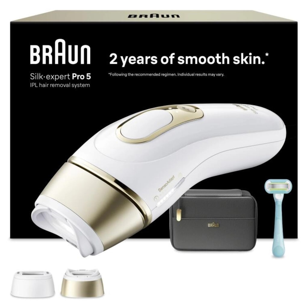 Braun IPL Silk Expert Pro 5 Epilasyon Seti PL5251 (Braun IPL Cihazı, Smart Flex Başlık + 2 Yedek Başlık)