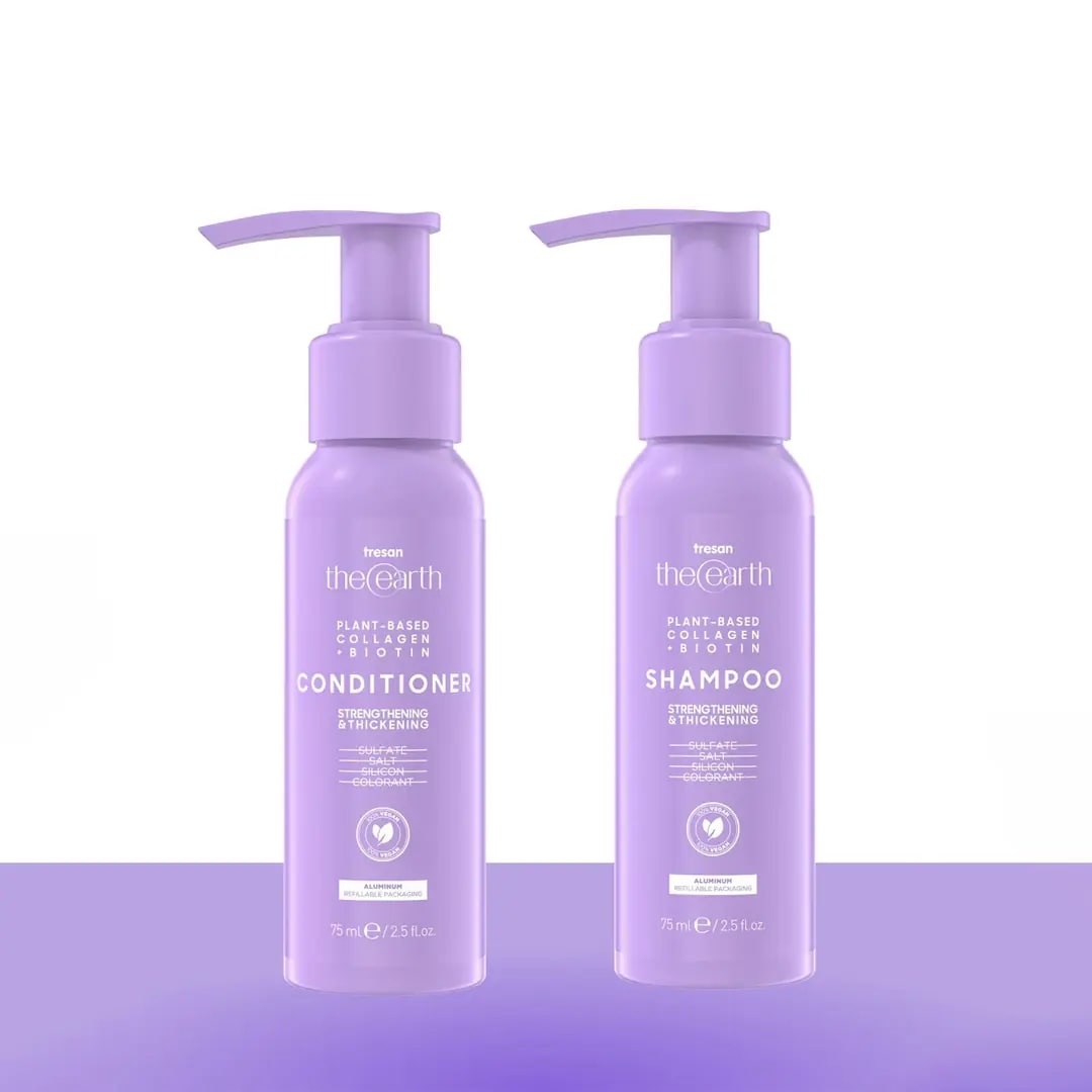 Plant Based Collagen +Biotin Şampuan 75 ml + Saç Kremi 75 ml