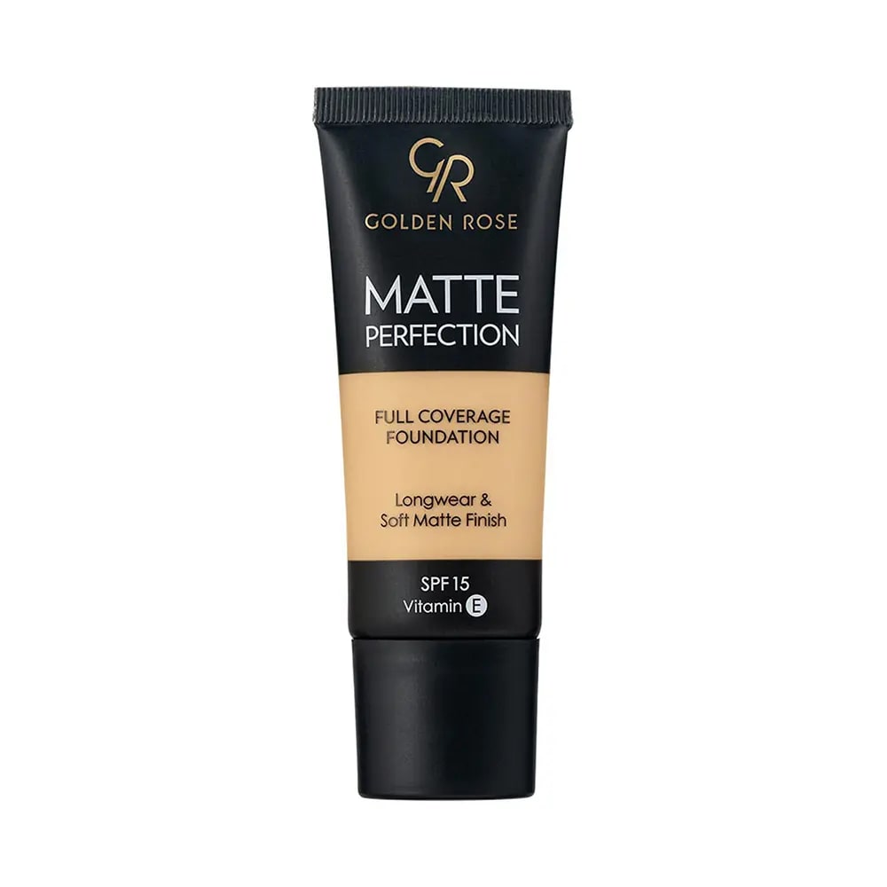 Golden Rose Matte Perfection Full Coverage Foundation - Warm 04 - Yoğun Kapatıcı Mat Fondöten