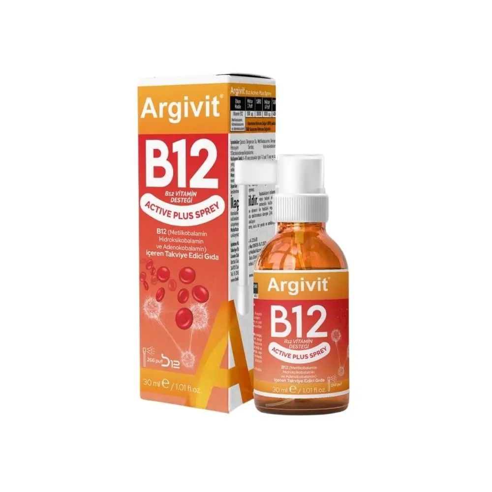 Argivit B12 Active Plus B12 Vitamini Spreyi 30 ml