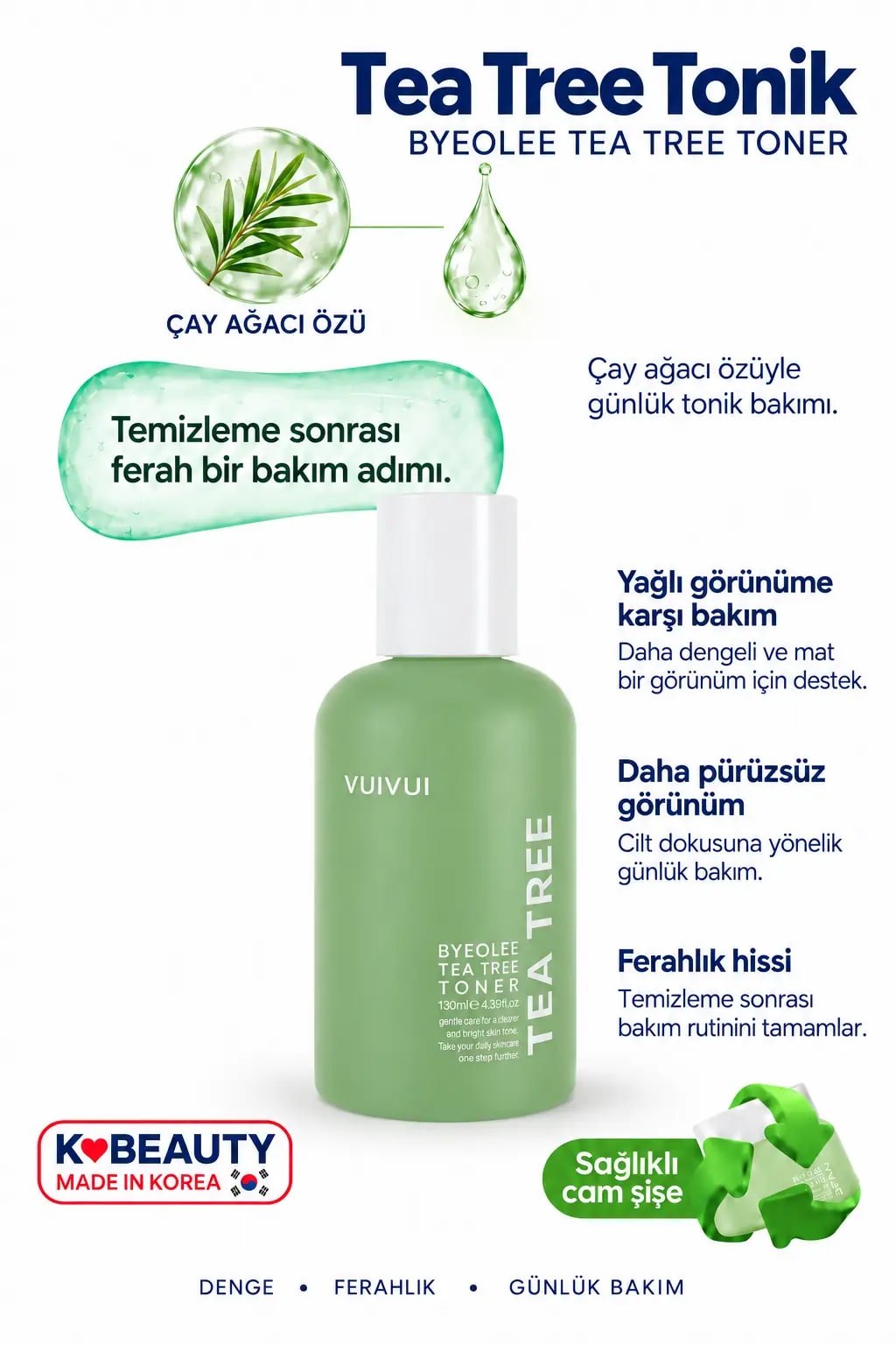 byeolee Çay Ağacı Bakım Tonik | Akne Karşıtı