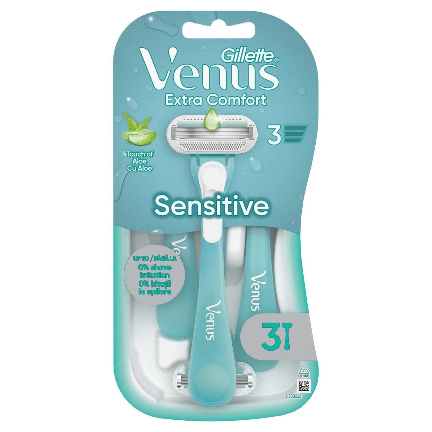 Gillette Venus Extra Comfort Sensitive Tıraş Bıçağı 3'lü