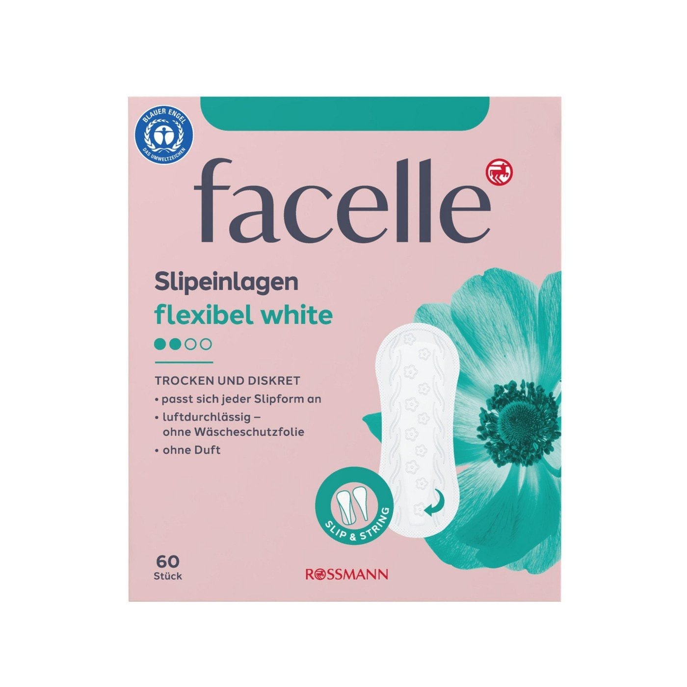 Facelle Günlük Ped String Slip Beyaz 60'lı