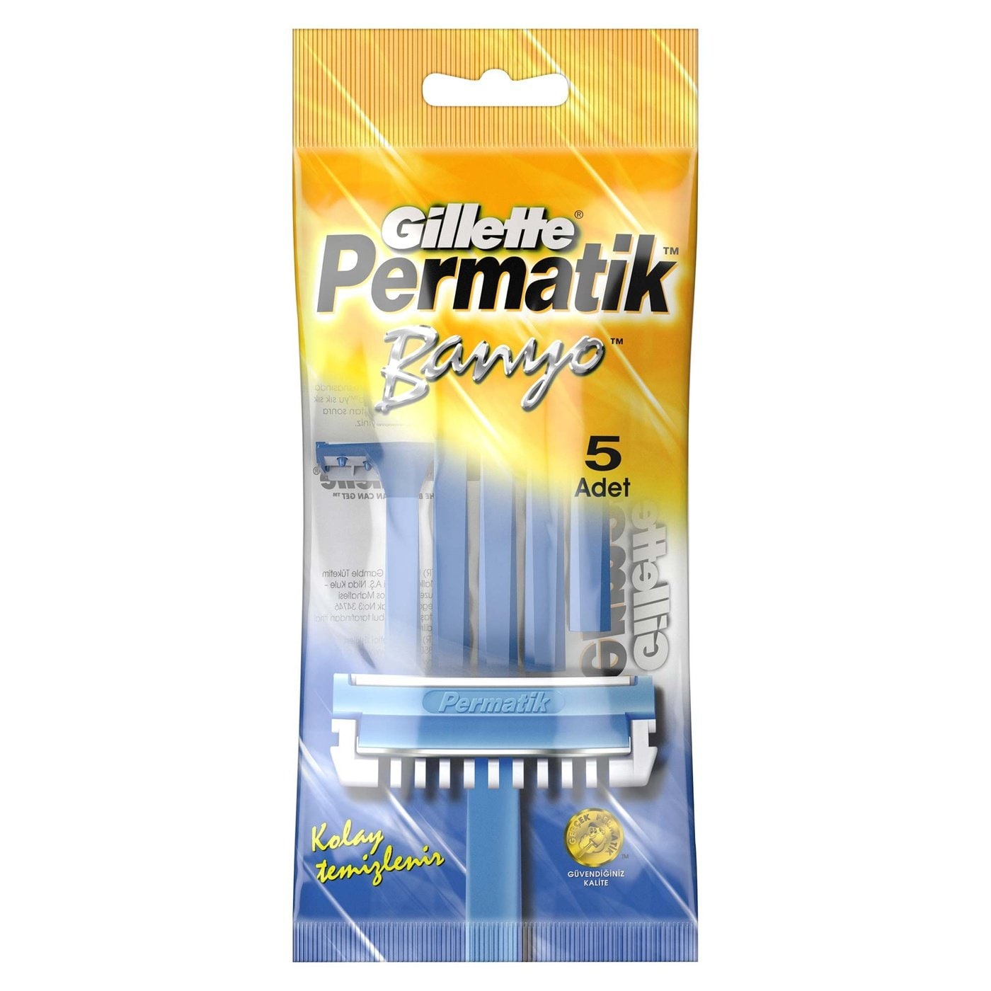 Permatik Gillette Permatik Banyo Kullan At Tıraş Bıçağı 5 Adet