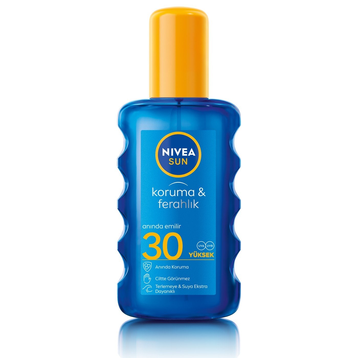 Nivea Sun Güneş Koruyucu Vücut Spreyi SPF30 Koruma ve Ferahlık Transparan 200 ml