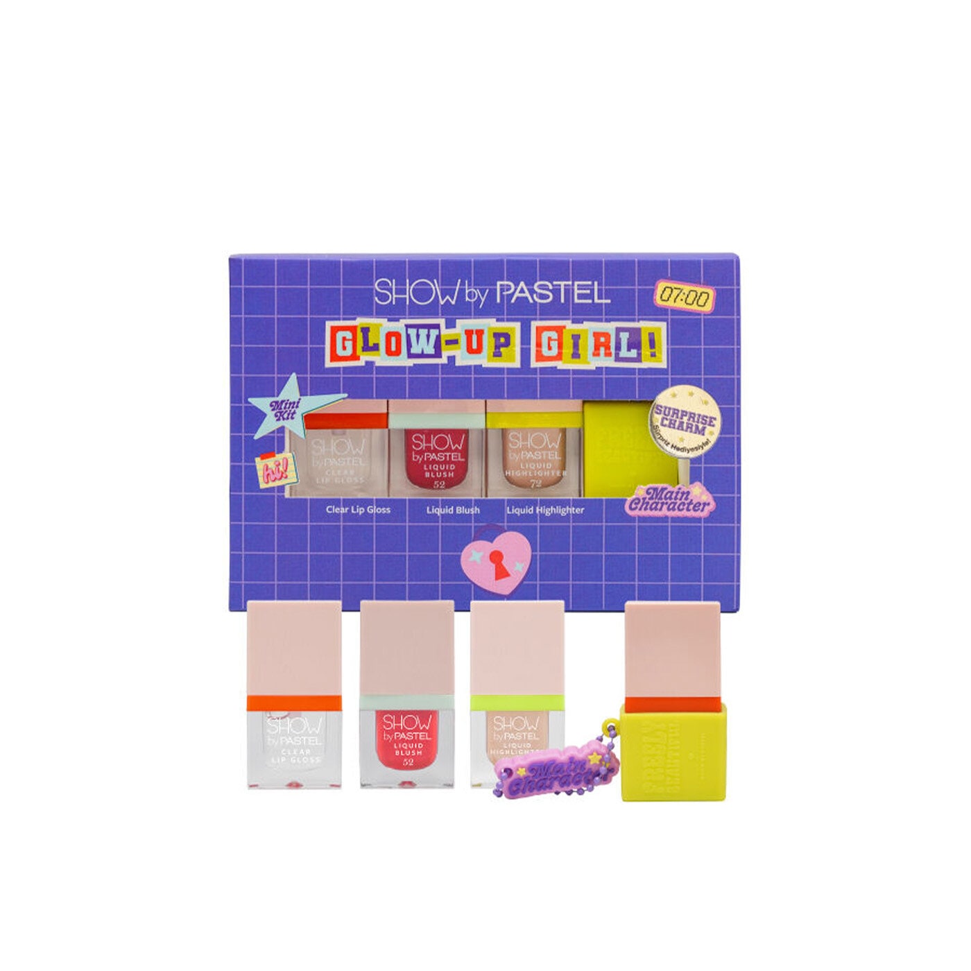 Show By Pastel Show by Pastel Mini Makyaj Kiti Blush & Highlighter & Lip Gloss Glow up Girl Main Character