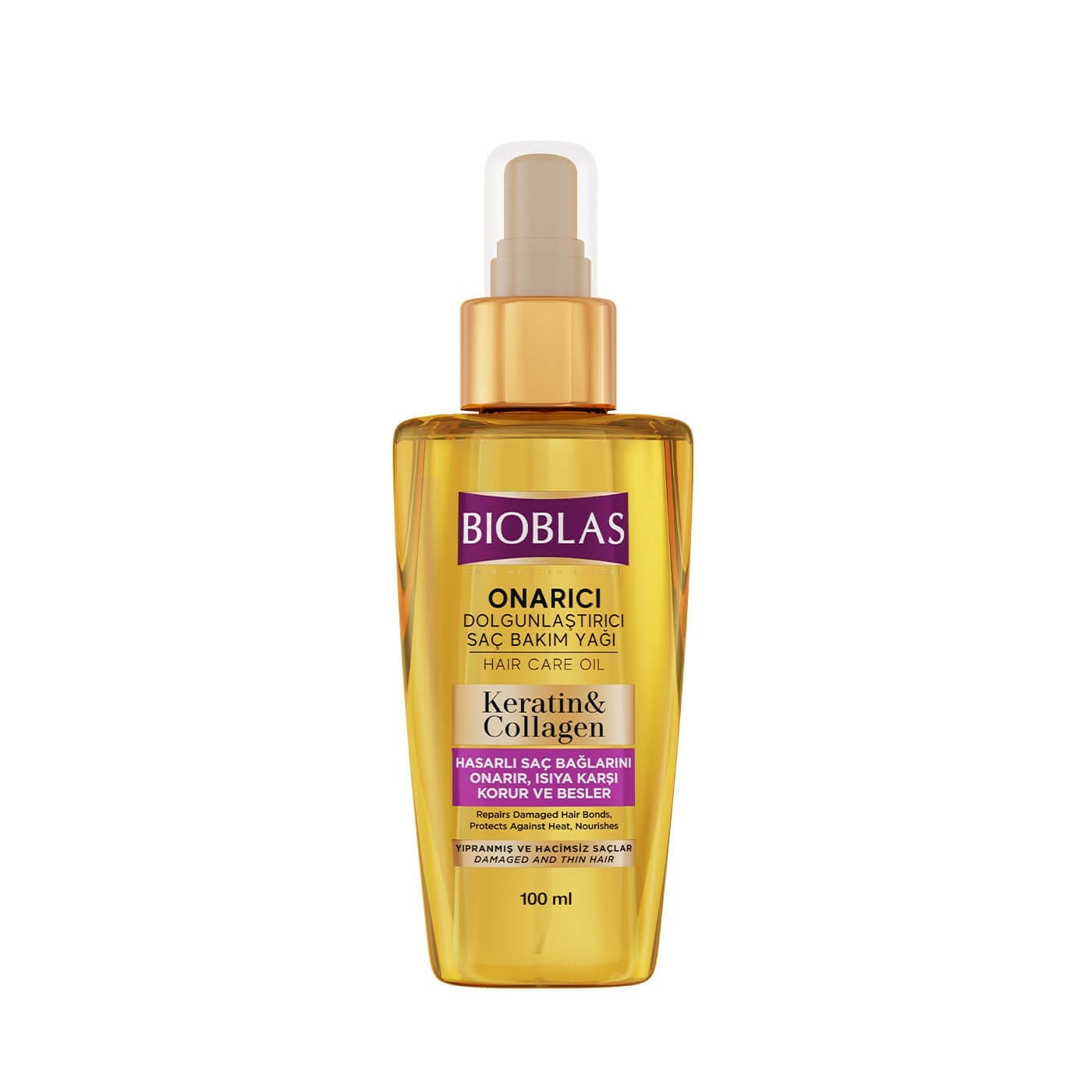 Bioblas Saç Bakım Yağı Keratin Kolajen 100 ml