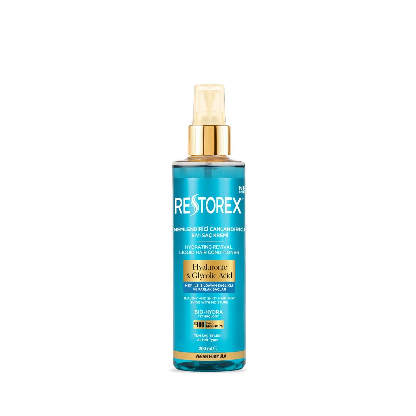 Restorex Sıvı Saç Kremi Hyaluronic & Glycolic Acid 200 ml