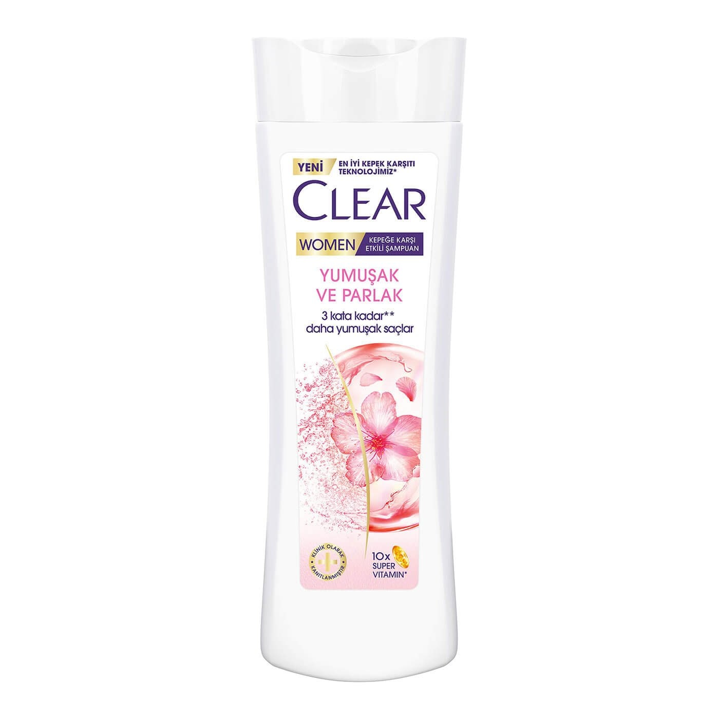 Clear Women Şampuan Yumuşak Parlak Kiraz Çiçeği Esansı & Keratin 350 ml
