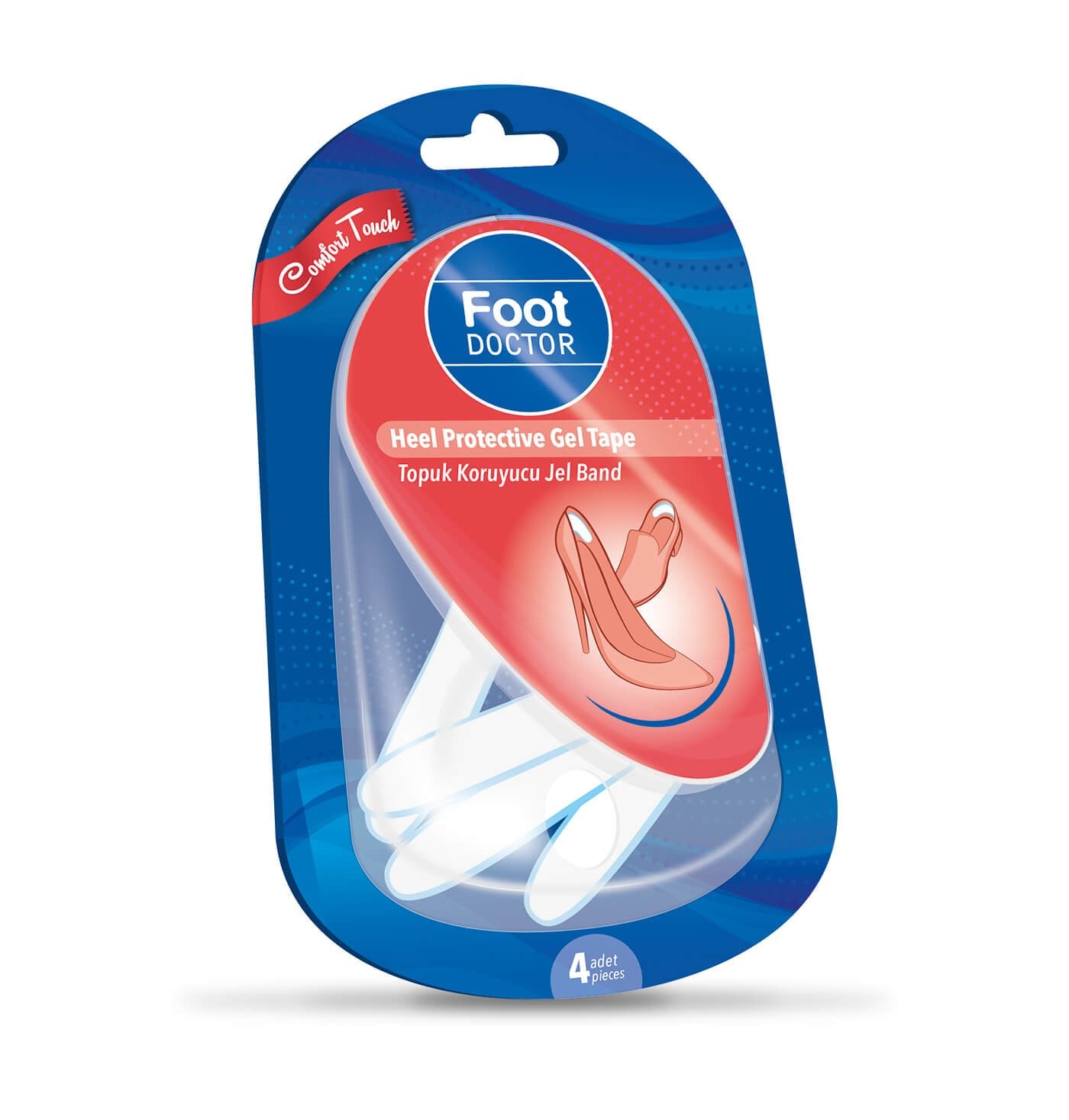 Foot Doctor Foot Doctor Ayak Topuk Koruyucu Jel Band 4'lü