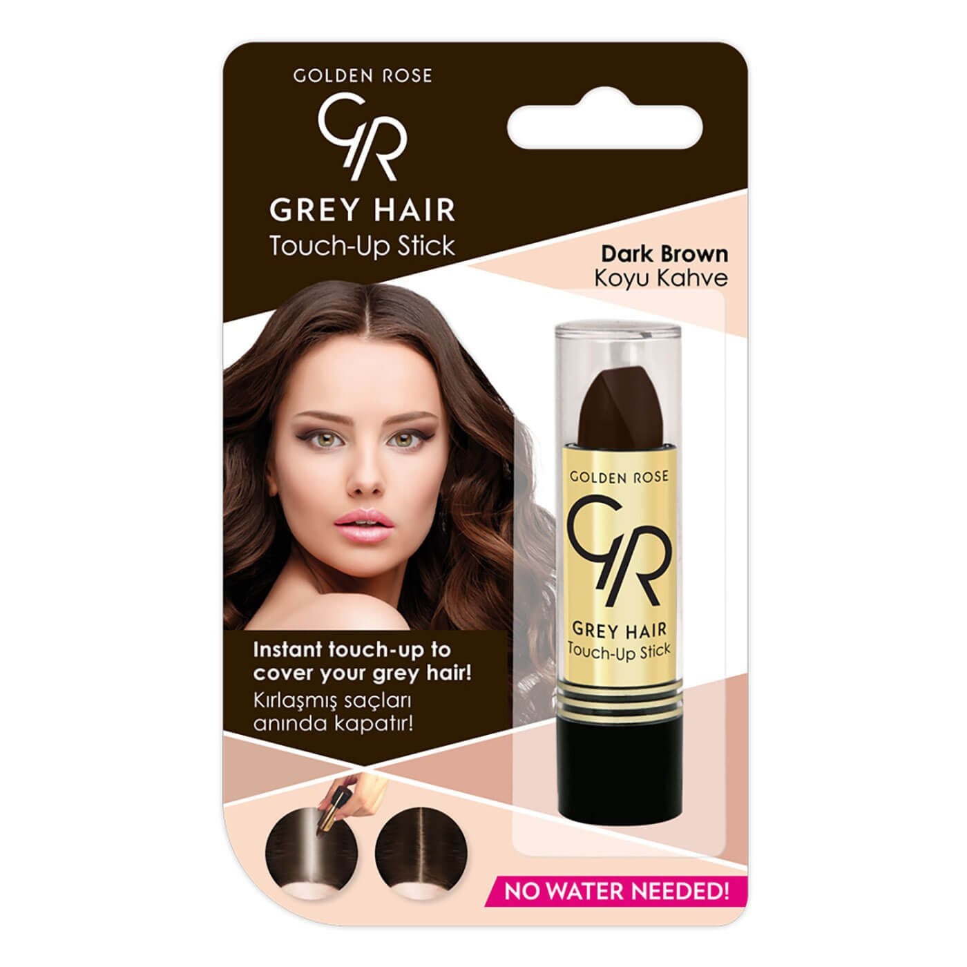 Golden Rose Golden Rose Beyaz Saç Kapatıcı Stick No.02 Dark Brown