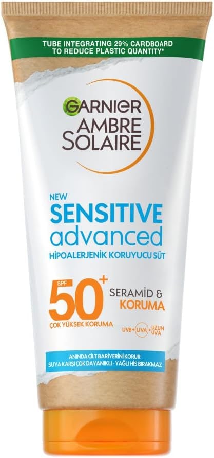 Garnier Ambre Solaire Sensitive Advanced Hipoalerjenik Güneş Koruyucu Süt SPF50+ 175ML