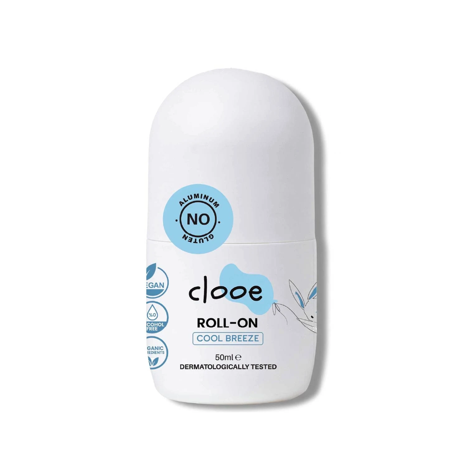 Clooe Cool Breeze Roll-On – Alüminyumsuz – Alkolsüz – Ter Kokusu Önleyici – Vegan & Aloe Vera Özlü – Clooe