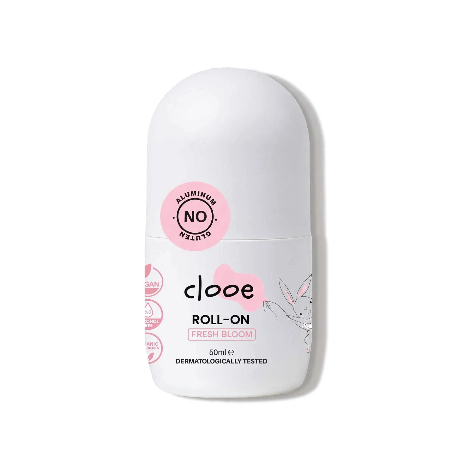 Clooe Fresh Bloom Roll-On – Ter Kokusu Önleyici – Vegan & Aloe Vera Özlü – Çiçeksi Ferahlık – Alüminyumsuz – Leke Bırakmaz – Clooe