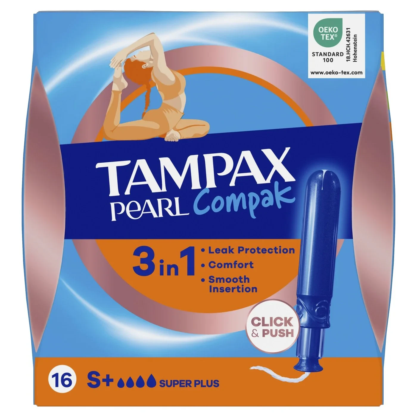 Tampax Pearl Compak Tampon Süper+ 16lı