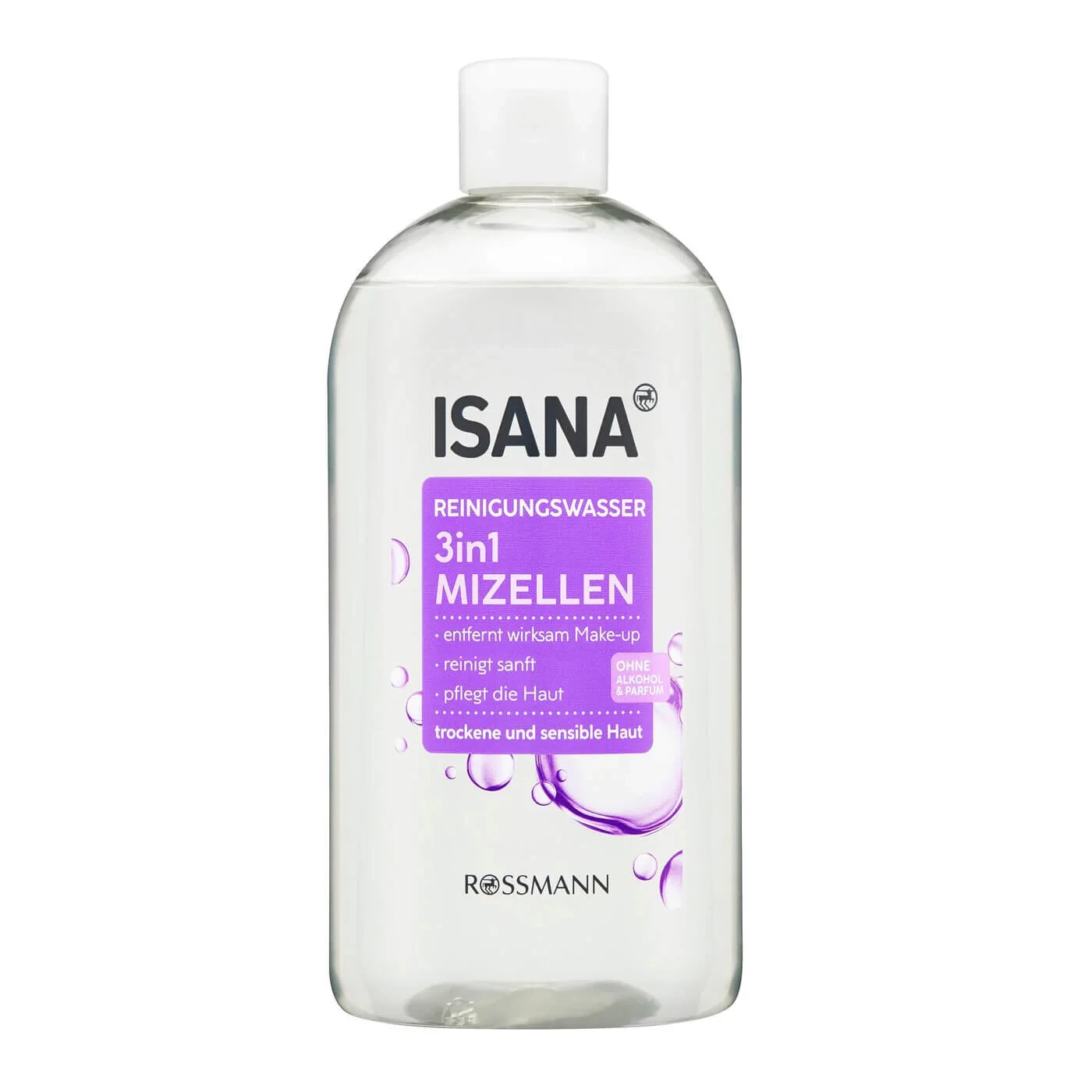 Isana Makyaj Temizleyici 3ü 1 Arada Misel Su Alkolsüz Kuru&Hassas Ciltler 400ml