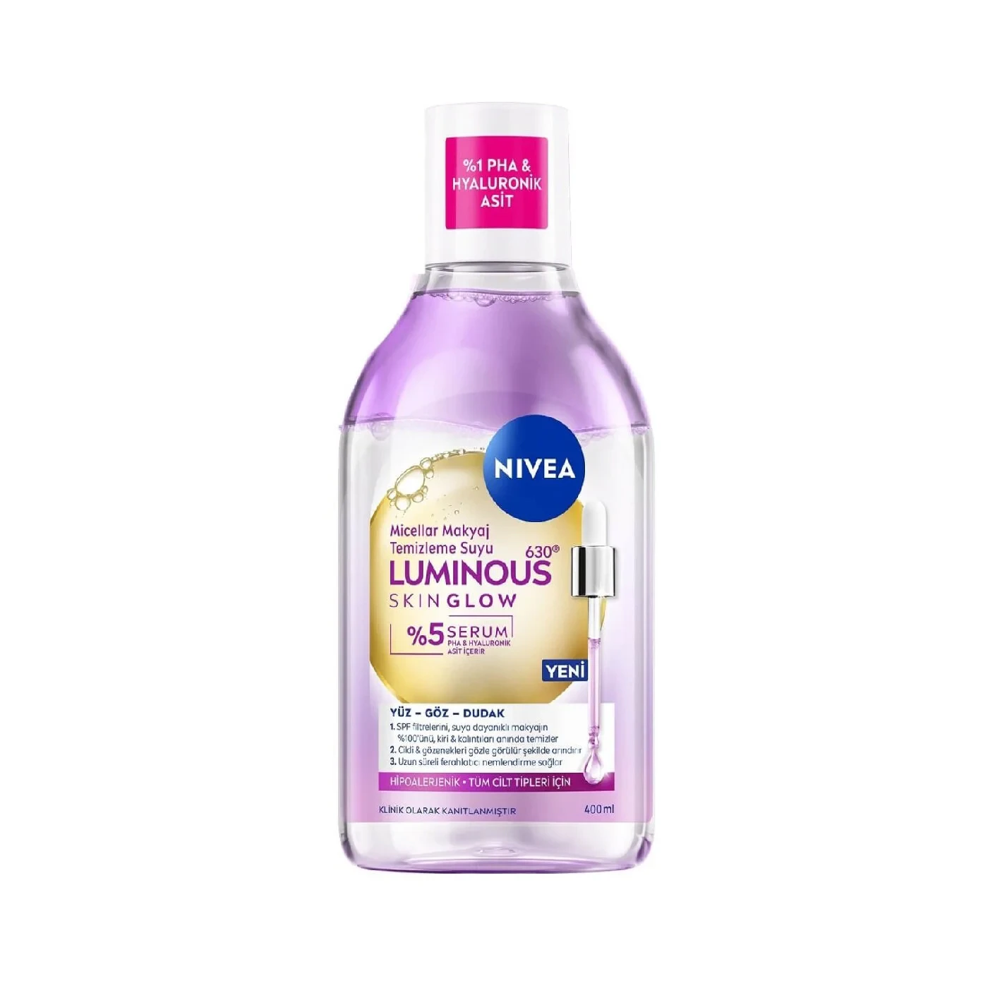 Nivea Skin Glow Micellar Makyaj Temizleme Suyu 400 ml