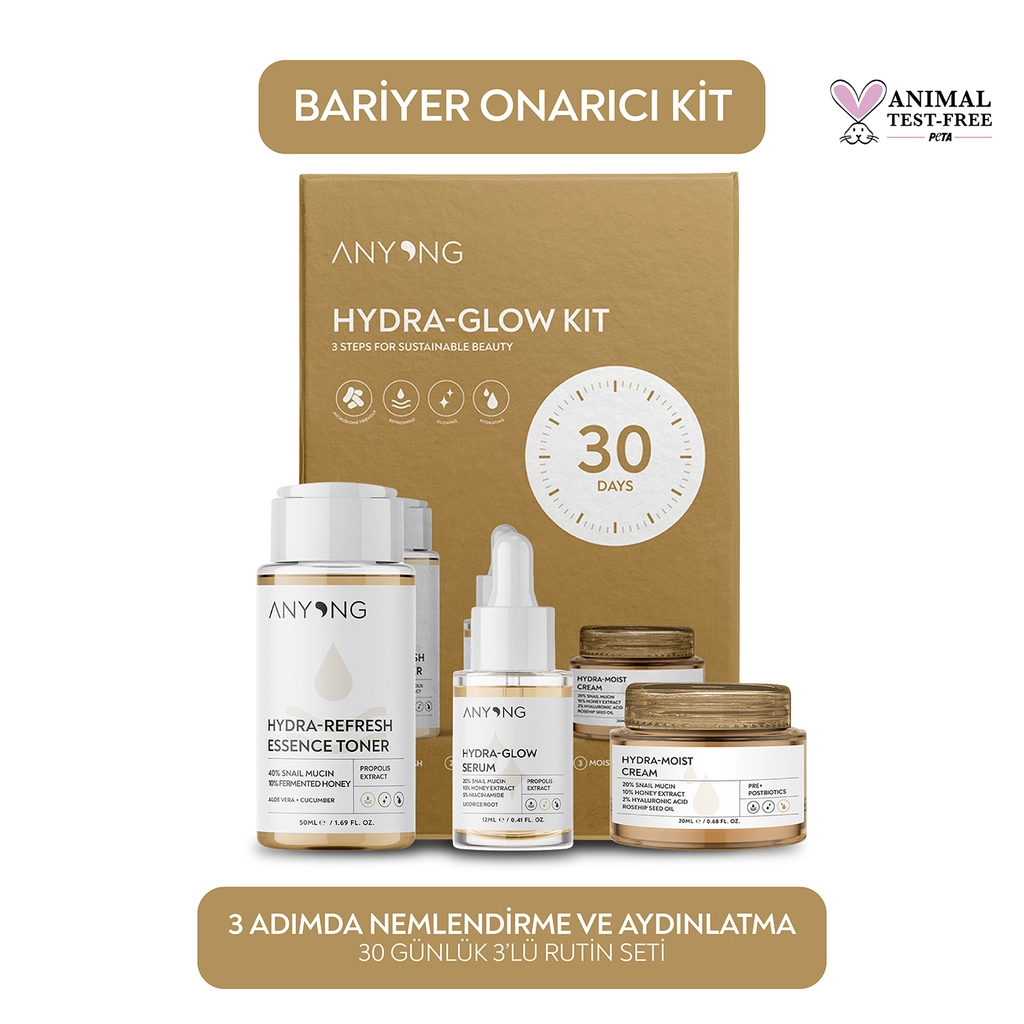 Anyong Nem Işıltısı Seti (Tonik 50 ml + Krem 20 ml + Serum 12 ml)