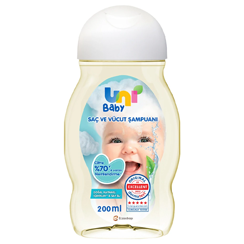 Uni Baby Saç ve Vücut Şampuan 200 ml