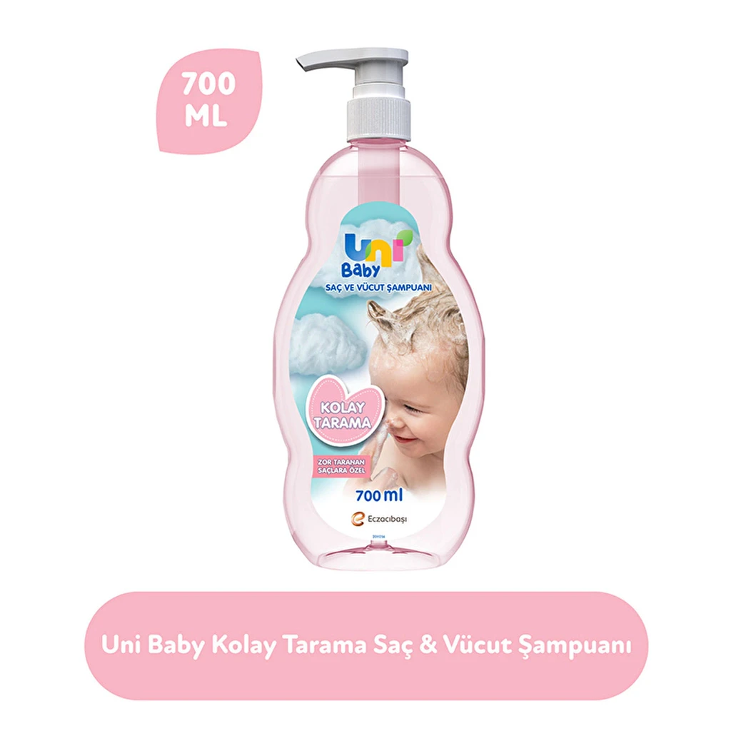 Uni Baby Kolay Tarama Saç ve Vücut Şampuanı 700 ml