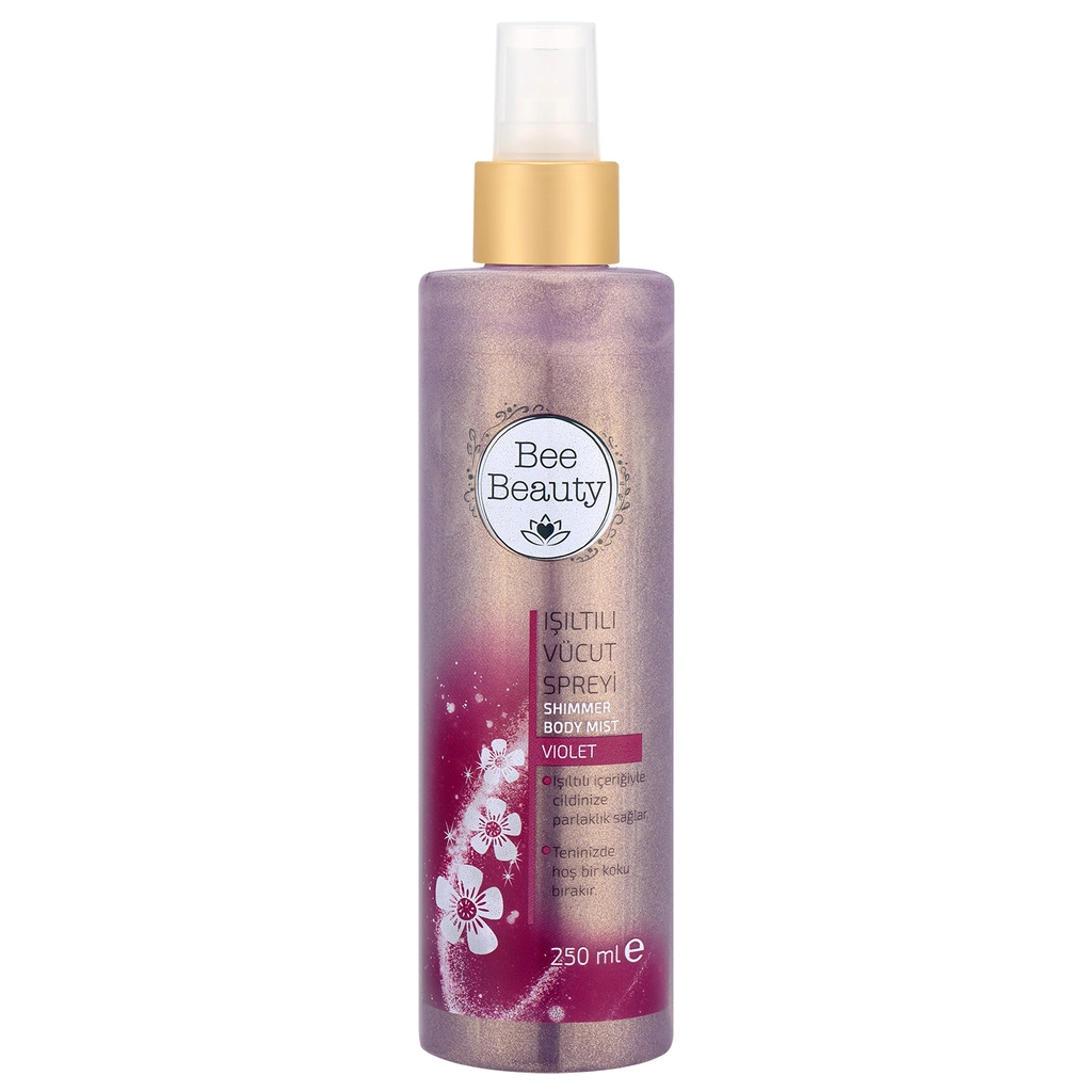 Bee Beauty Violet Işıltılı Vücut Spreyi 250 ml