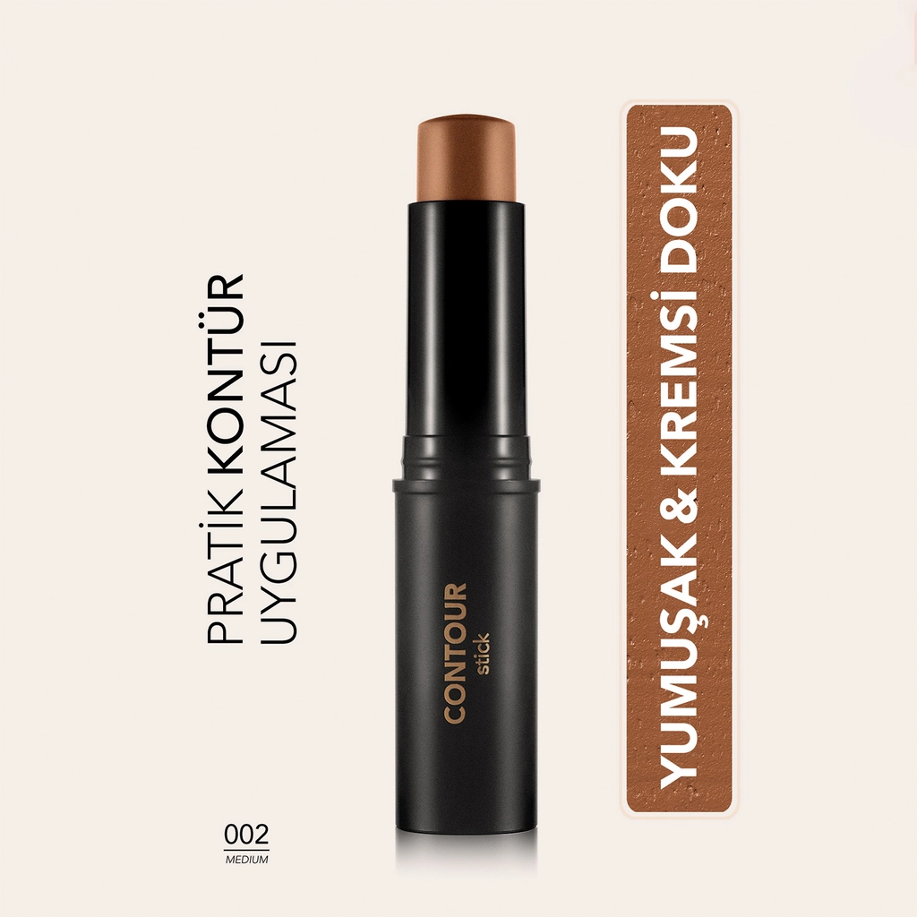 Flormar Contour Stick Mat Bitişli Kremsi Stick Kontür 002 Medium