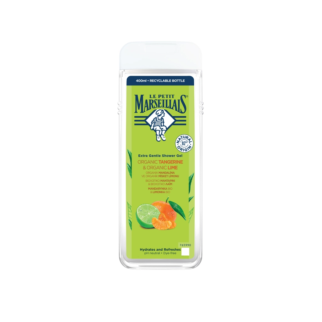 Le Petit Marseillais Ekstra Yumuşak Formüllü Duş Jeli Organik Mandalina ve Organik Misket Limonu 400 ml