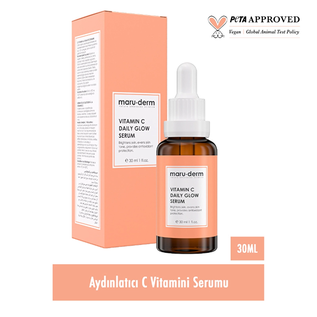 Maruderm C Vitamini ve Peptid Aydınlatıcı Cilt Bakım Serumu 30 ml