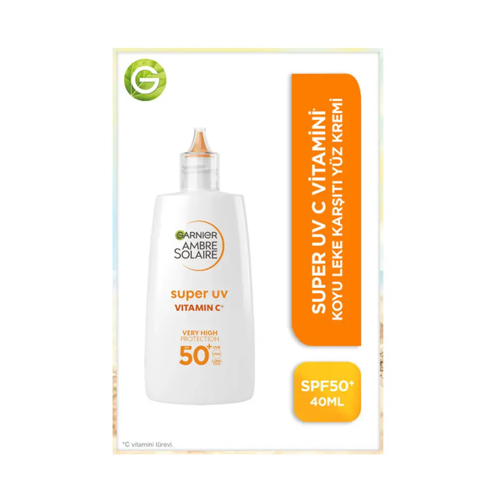 Garnier Ambre Solaire Super UV C Vitamini Koyu Leke Karşıtı Fluid Krem SPF50+ 40 Ml