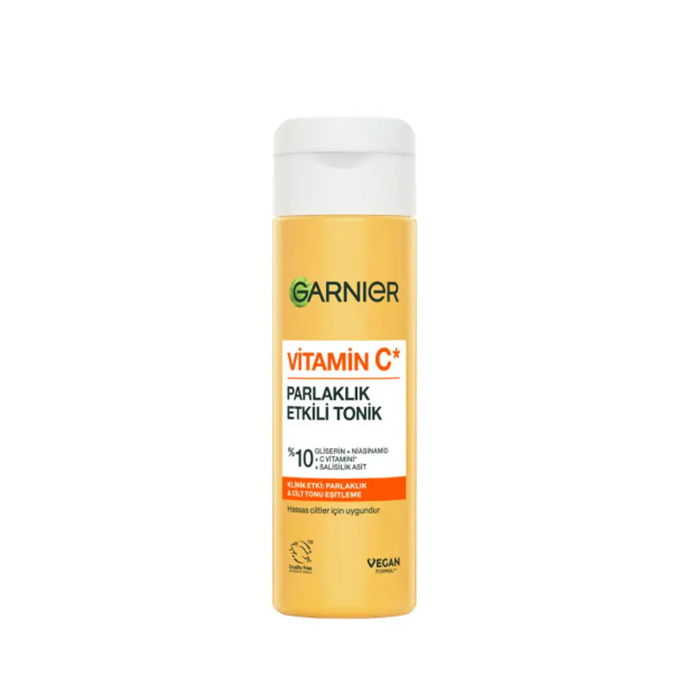 Garnier Vitamin C Parlaklık Etkili Tonik Gliserin, Niasinamid, Salisilik Asit 120 Ml