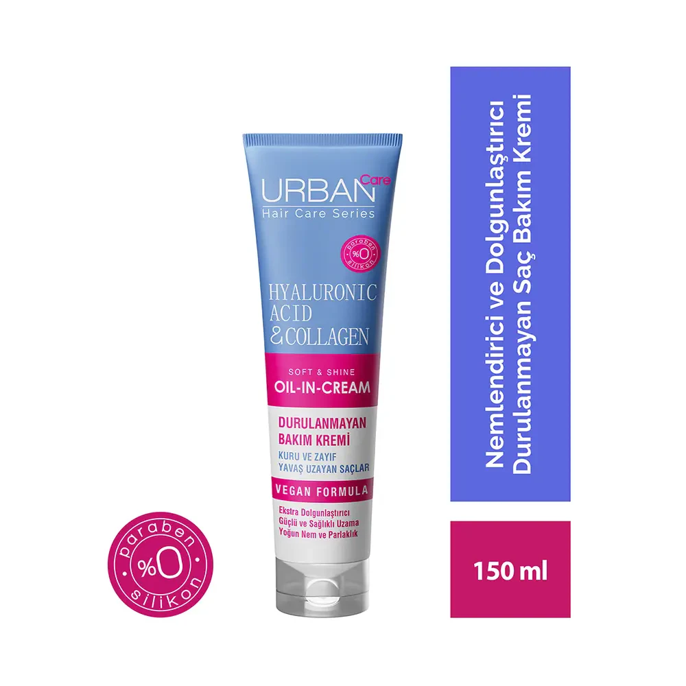 Urban Care Hyaluronic Acid&Collagen Sülfatsız Durulanmayan Saç Bakım Kremi 150 Ml