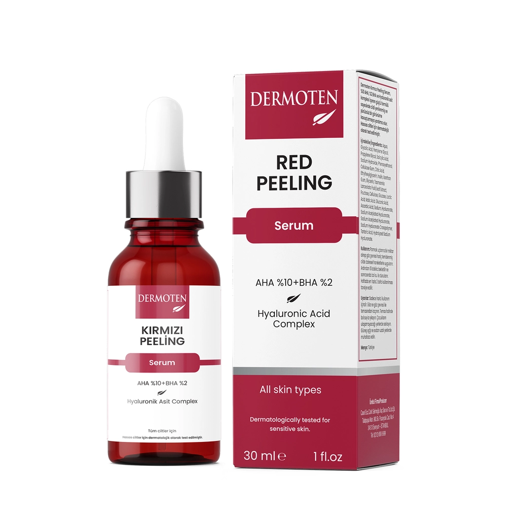 Dermoten Arındırıcı Kırmızı Peeling Serum 30 ml