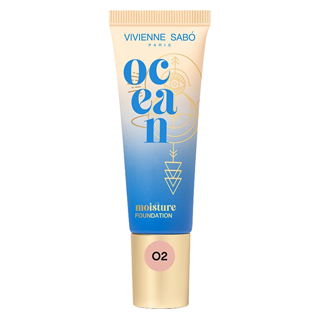 Vivienne Sabo Ocean Moisturizing Fondöten 02 Warm Beige - Hydrating Fluid with Natural Radiant Finish