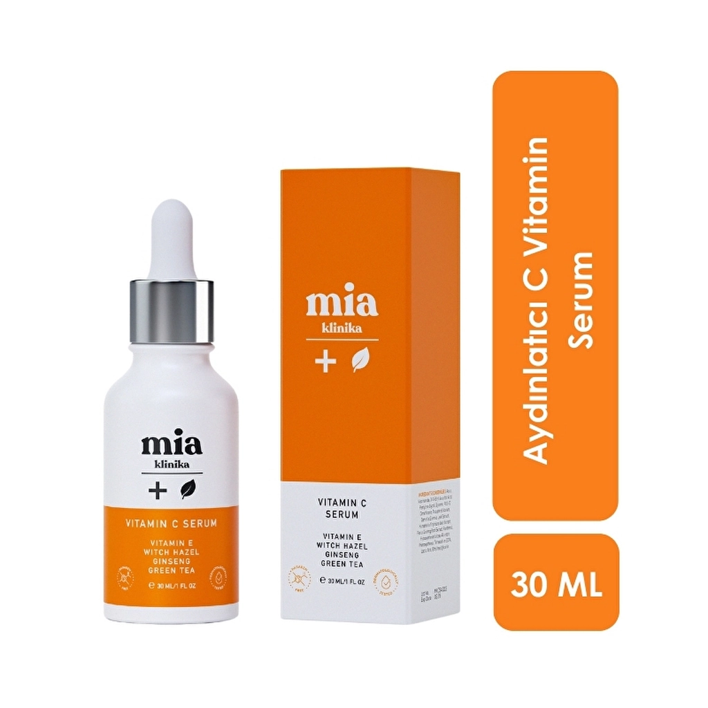 Mia Klinika Gözenek ve Siyah Nokta Gidermeye Yardımcı Aydınlatıcı C Vitamini Serumu 30 ml