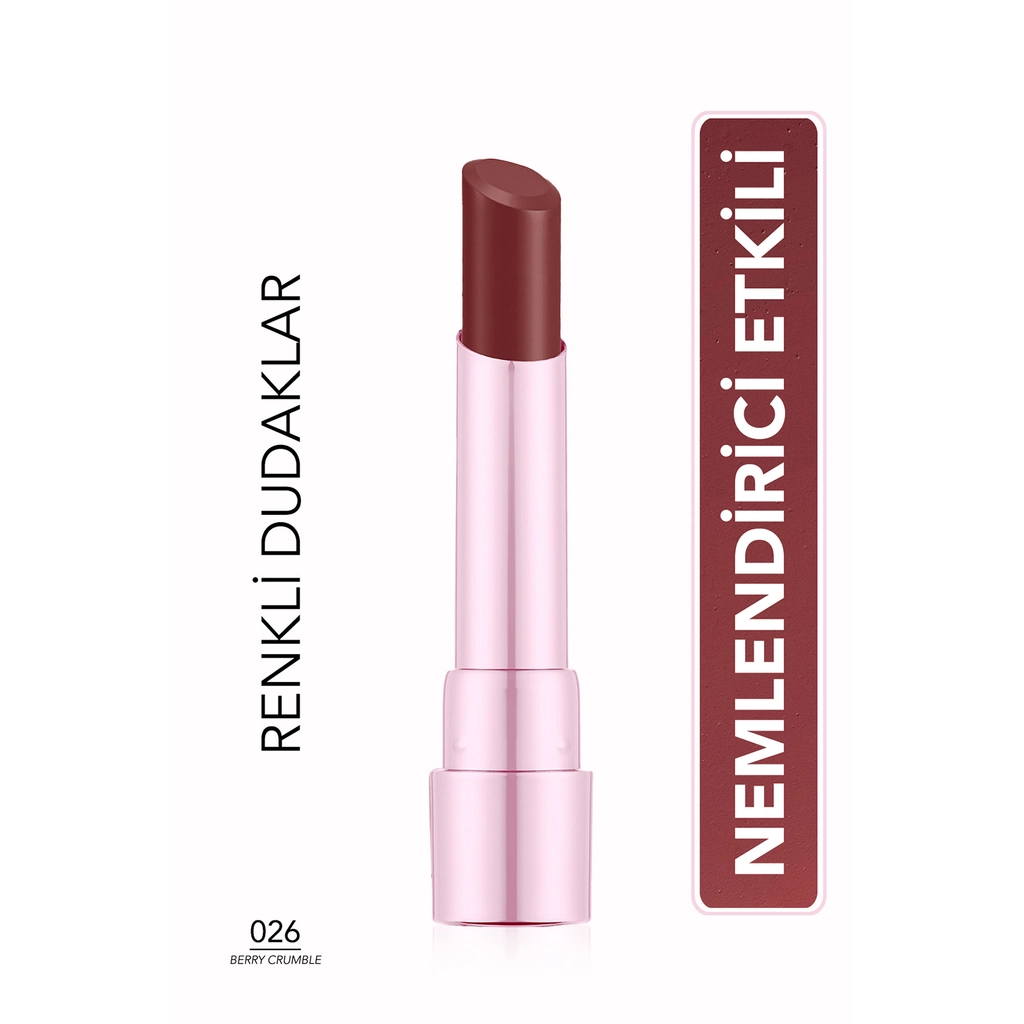 Flormar Sheer Up Sweet Escape Parlak Bitişli Ruj 026 Berry Crumble